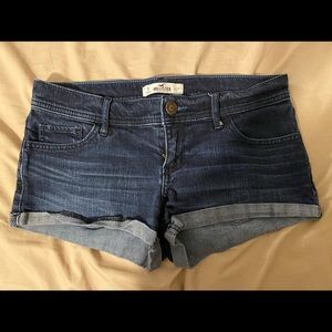 Denim short shorts